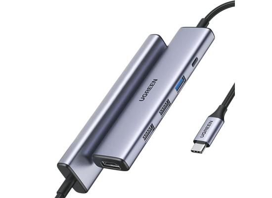 Ugreen 5-in-1 USB-C Hub (100W PD, 4K@30Hz HDMI)